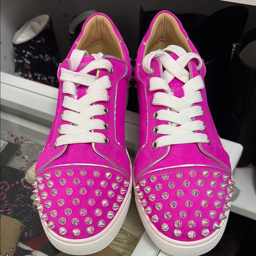 Vieira 2 veau studded sneakers